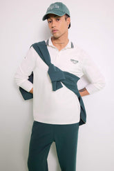 DeFactoFit Standard Fit Polo Neck Printed Sports T-Shirt