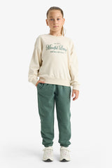 Girls Elastic Waist Jogger Sweatpants