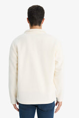 Relax Fit Half-Zip Fleece Sweatshirt