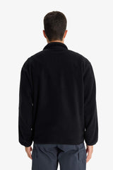 Relax Fit Half Turtleneck Zip-Up Fleece Cardigan