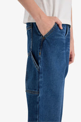 Boys Wide Leg Straight Leg Jeans