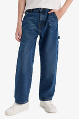 Boys Wide Leg Straight Leg Jeans