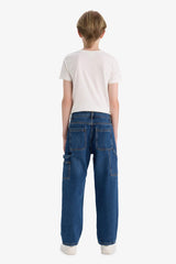 Boys Wide Leg Straight Leg Jeans
