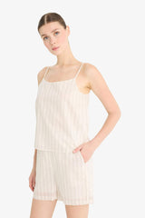 High Waist Pocketed Straight Leg Shorts