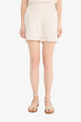 High Waist Pocketed Straight Leg Shorts