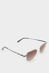 Men's Oval Large Clear Plastic Frame Brown Lens Polarized Sunglasses