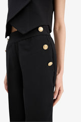 Carrot Fit Regular Hem With Pockets Trousers