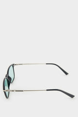 Men's Classic Square Brown Metal Frame Brown Lens Polarized Sunglasses