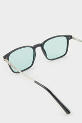 Men's Classic Square Brown Metal Frame Brown Lens Polarized Sunglasses