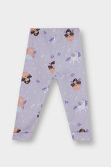 Baby Girl Pajama Set Patterned Long Sleeve Top and Long Bottom