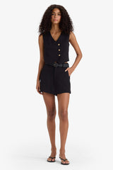 Asymmetric V-Neck Vest