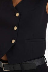 Asymmetric V-Neck Vest