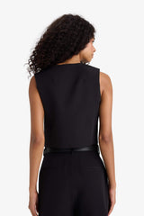 Asymmetric V-Neck Vest