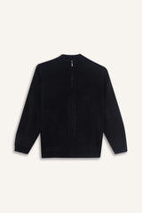 Boys Half Zippered Cardigan