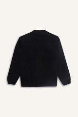 Boys Half Zippered Cardigan