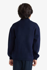 Boys Half Zippered Cardigan