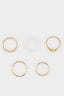women 5-Piece Gold Ring