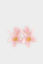 Women's Pink Flower Earrings