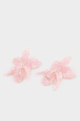 Women's Pink Flower Earrings