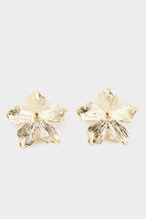 Women Flower Gold Earrings