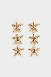 Women Star Gold Earrings