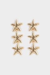 Women Star Gold Earrings