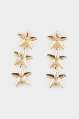 Women Star Gold Earrings