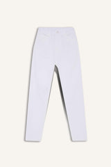 Boys Standard Leg Gabardine White Trousers