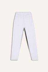 Boys Standard Leg Gabardine White Trousers