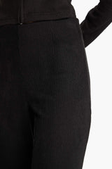 Elastic Waist Flare Fit Wide Leg Sweatpants