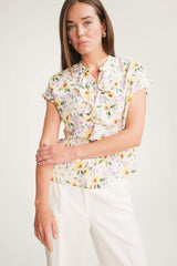 Regular Fit Flap Collar Short Sleeve Shirt