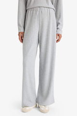 Wide Leg Ribbed Camisole Elastic Waist Trousers