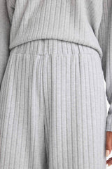 Wide Leg Ribbed Camisole Elastic Waist Trousers