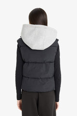 Regular Fit Hooded Zippered Puffer Vest