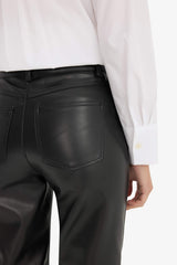 Straight Fit Double Pocket High Waist Midi Trousers