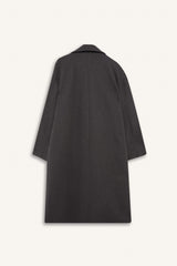 Regular Fit Buttoned Long Cashmere Coat