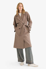 Regular Fit Buttoned Cashmere Long Coat