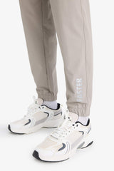 Slim Fit Narrow Cut Woven Sports Jogger Sweatpants with Zip Pockets