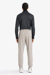 Slim Fit Narrow Cut Woven Sports Jogger Sweatpants with Zip Pockets