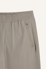 Slim Fit Narrow Cut Woven Sports Jogger Sweatpants with Zip Pockets