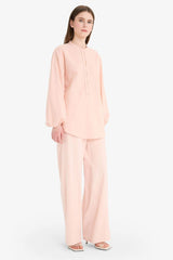 Wide Leg Linen Blend Wide Leg Trousers