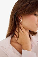 Women's 3-Piece Gold Earrings