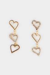 Women's Heart Gold Earrings