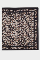 Leopard Patterned Satin Pareo