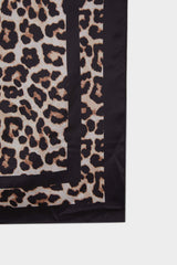 Leopard Patterned Satin Pareo