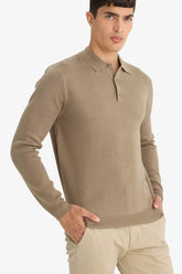 Standard Fit Polo Collar Knitwear Pullover