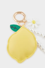 Women Lemon and Daisy Charm Keychain