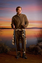 Regular Fit Fleece Sweatpants with Drawstring Waist and Cargo Pockets