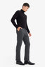 Tailored Regular Fit Straight Leg Cotton Trousers