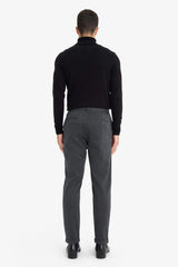 Tailored Regular Fit Straight Leg Cotton Trousers